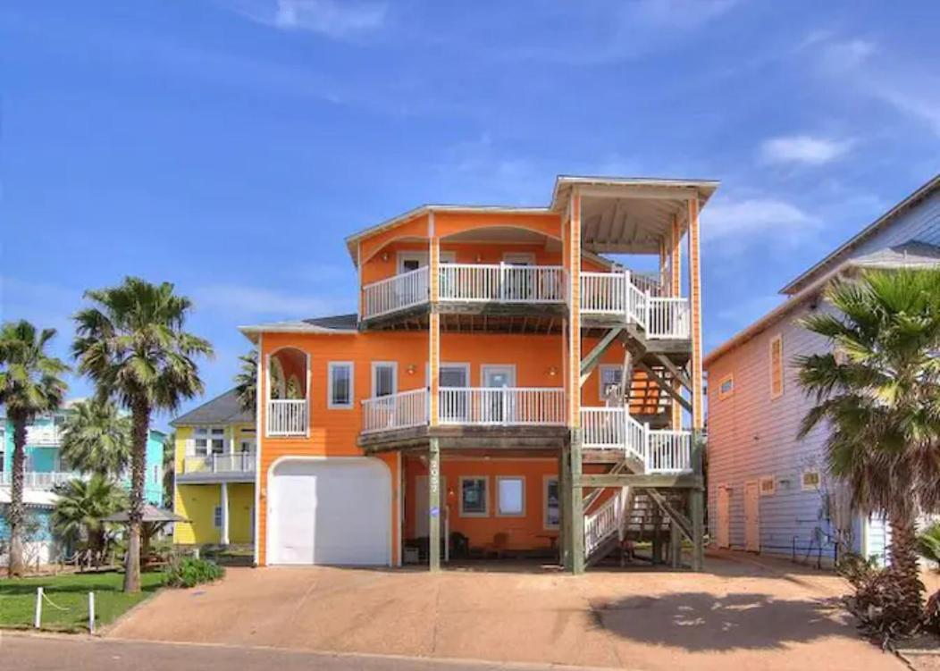 7 Bedroom Home Steps To The Beach With 4 Patios And Pool! Sleeps 20 Port Aransas Zewnętrze zdjęcie